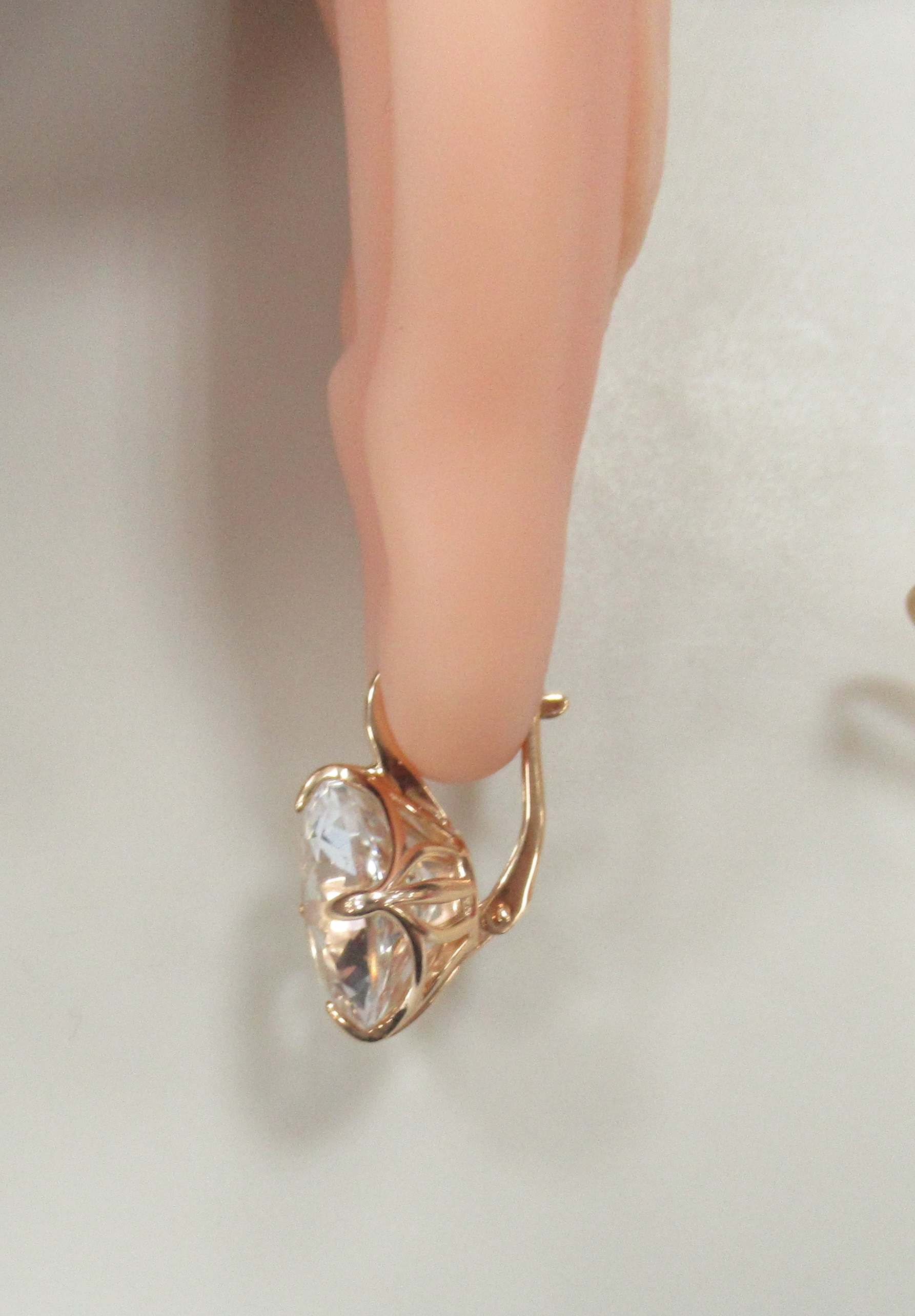 Серебряные серьги с горным хрусталем